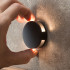 Black Round LED Wall Light Integrator OREOL IT-022 BL