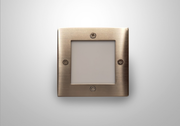 Square Aluminium Step Light Integrator STEPS IT-762-Alum