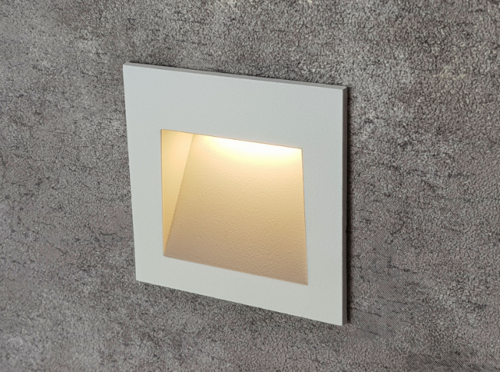 White Square Wall Light Integrator Stairs Light IT-760-White