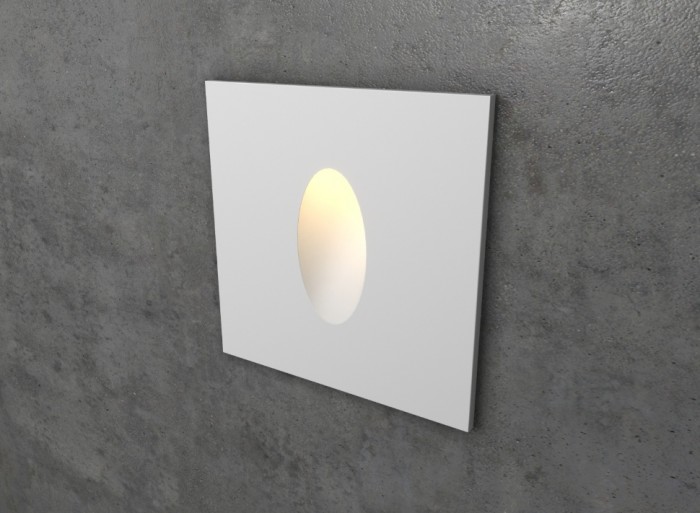 White Square Wall Stair Light Integrator IT-715-White
