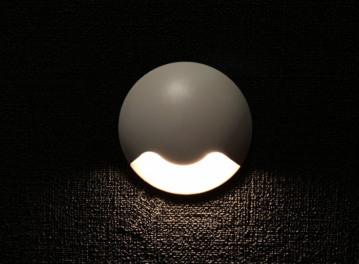 White Round Recessed Step Light Integrator Ladder Light IT-037 White