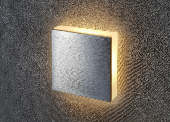 Square Recessed Wall Light Integrator Stairs Light IT-754-Alum