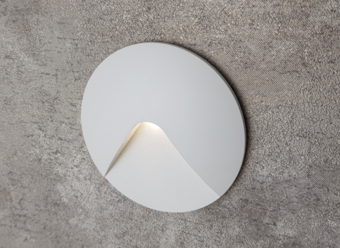 White Round Wall Stair Light Integrator IT-750-White