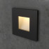 Black Square Recessed Wall Light