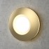 Gold Round Recessed Step Light LED Stair Light Integrator IT-703 GO AURA