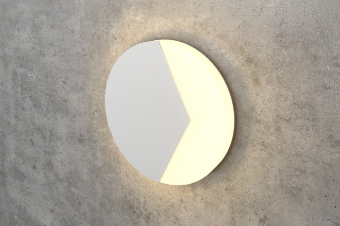 White Round Wall Stair Light Integrator IT-783-White Right