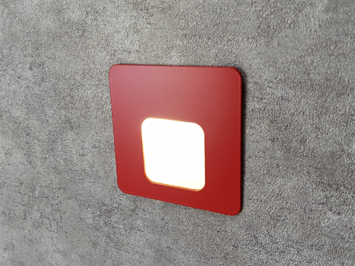 Red Recessed LED Wall Light Integrator IT-021-Red