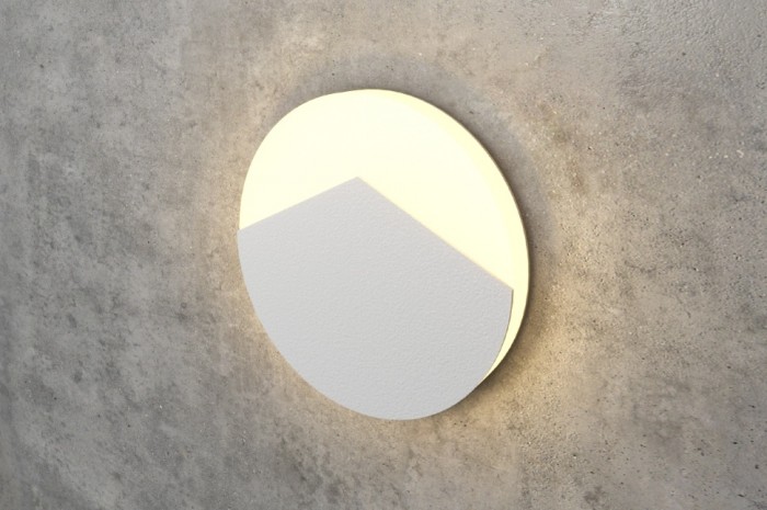 White Round Wall Stair Light Integrator IT-783-White Up
