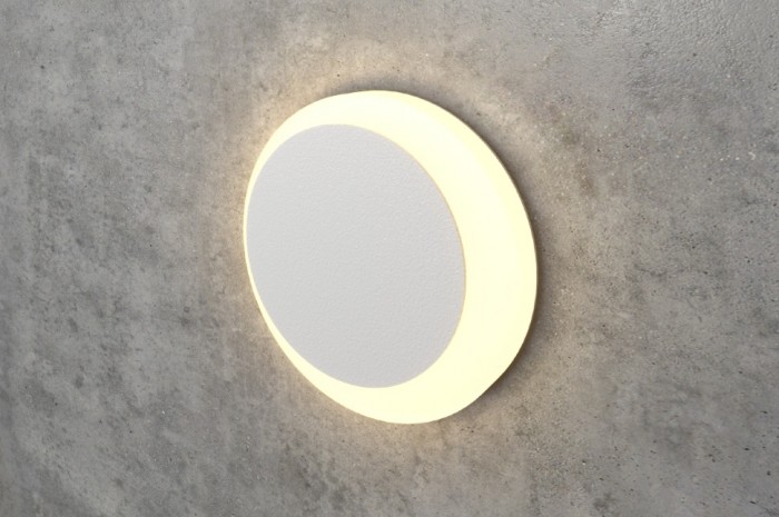 White Round Wall Stair Light Integrator IT-784-White Right