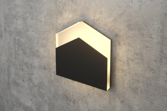 Black LED Wall Stair Light Integrator IT-781-Black Up