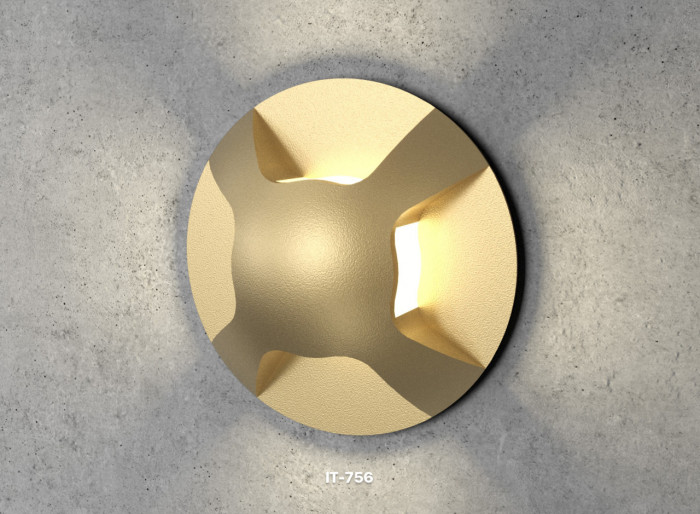 LED Wall Stair Light gold Integrator IT-756-Gold