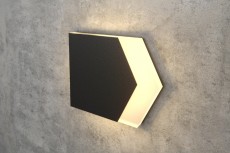 Black LED Wall Stair Light Integrator IT-782-Black Right