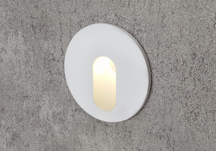 White Recessed Wall Light Integrator IT-010 WH DIRECT