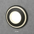 Black Round Recessed LED Wall Stair Light