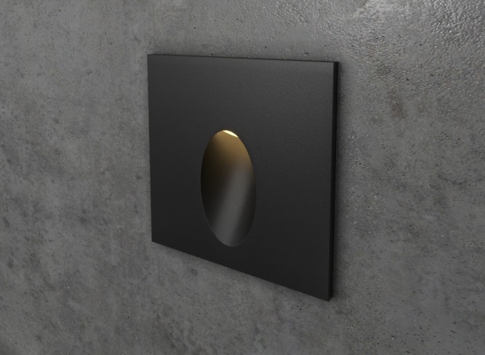 Integrator IT-762-BL DIRECT Black LED Step Light Stair Light